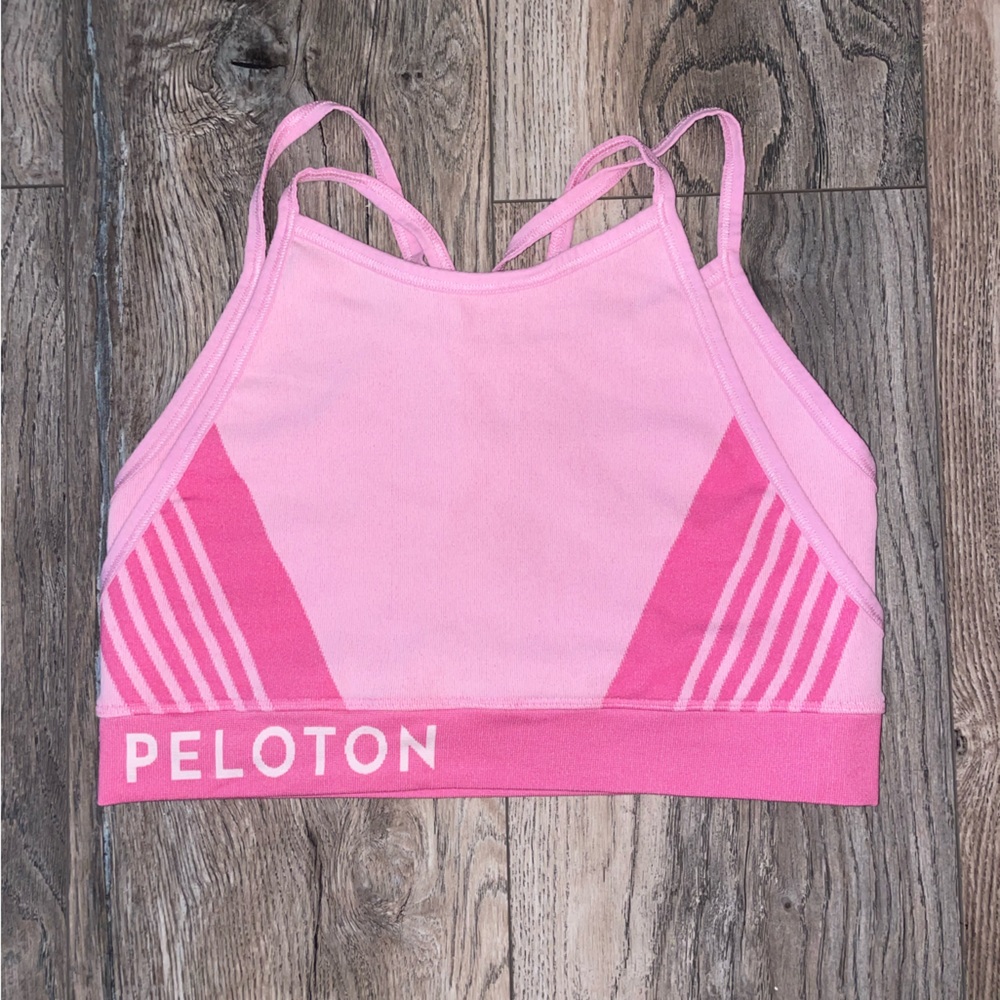 Pink Pelaton sports bra, size M